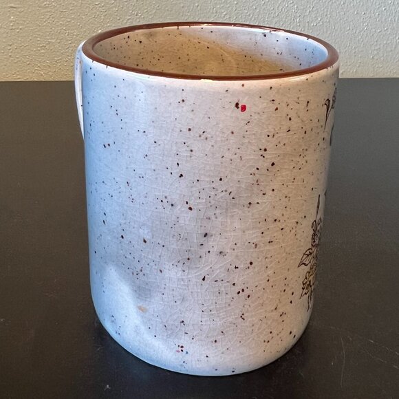 Otagiri JAPAN Vintage HOME SWEET HOME Mug ~ Gray with Brown Speckles & Accents - Picture 8 of 13